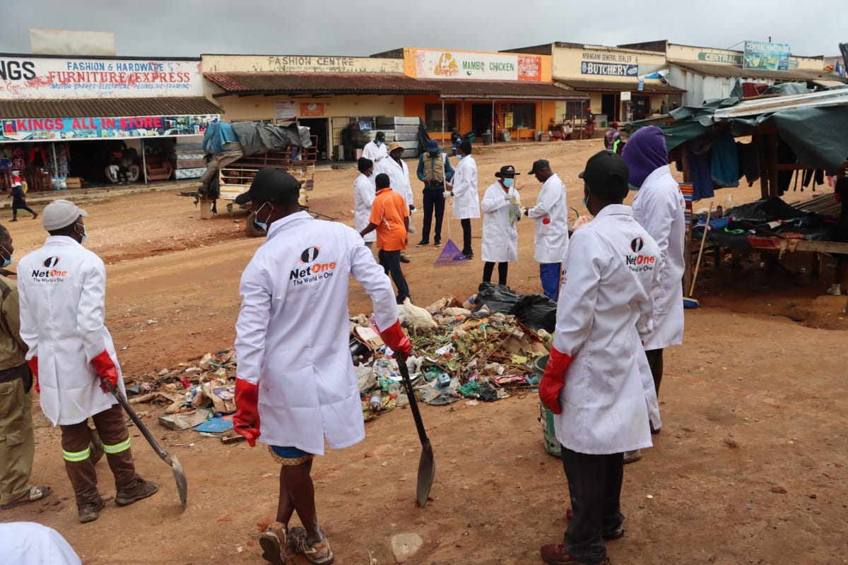 National Clean Up Campaign : Netone partners with Mutasa RDC for Environmental Sustainability